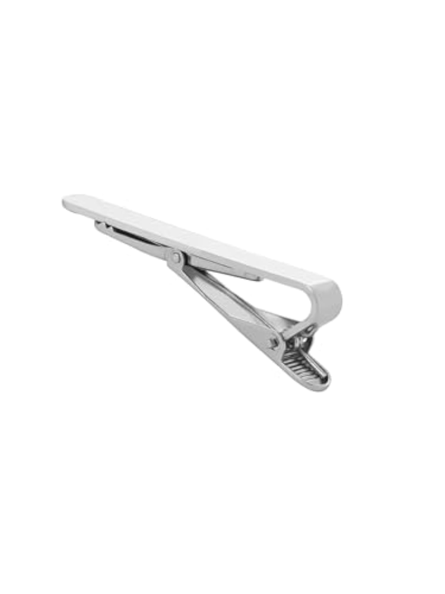 Sleek Matte Silver Rhodium Plated Tie Pin for Men and Boys
